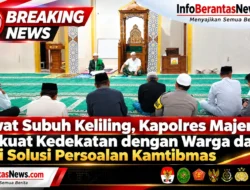 Lewat Subuh Keliling, Kapolres Majene Perkuat Kedekatan dengan Warga dan Cari Solusi Persoalan Kamtibmas