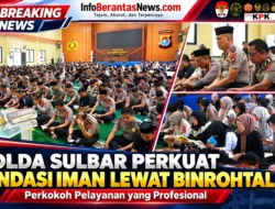 Polda Sulbar Perkuat Pondasi Iman Lewat Binrohtal, Perkokoh Pelayanan yang Profesional