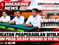 Gugatan Praperadilan Ditolak, Bidkum Polda Sulbar Menang di PN Majene 
