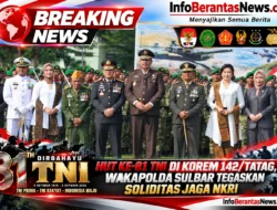 HUT ke-81 TNI di Korem 142/Tatag, Wakapolda Sulbar Tegaskan Soliditas Jaga NKRI