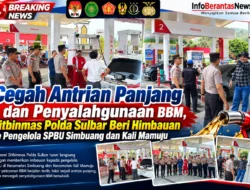Cegah Antrian Panjang dan Penyalahgunaan BBM, Ditbinmas Polda Sulbar Beri Himbauan ke Pengelola SPBU Simbuang dan Kali Mamuju