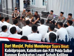 Dari Masjid, Polisi Mendengar Suara Umat: Kabidpropam, Kabidkum dan PJU Polda Sulbar Bangun Kedekatan Lewat Subuh Keliling