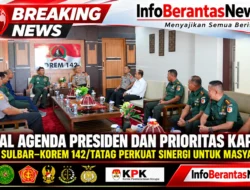 Kawal Agenda Presiden dan Prioritas Kapolri, Polda Sulbar–Korem 142/Tatag Perkuat Sinergi untuk Masyarakat
