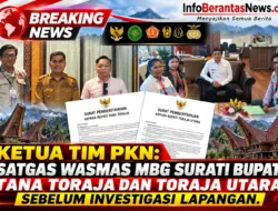 KETUA TIM PKN: SATGAS WASMAS MBG SURATI BUPATI TANA TORAJA DAN TORAJA UTARA SEBELUM INVESTIGASI LAPANGAN