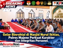 Gelar Binrohtal di Masjid Nurul Ikhlas, Polres Majene Perkuat Karakter dan Integritas Personel