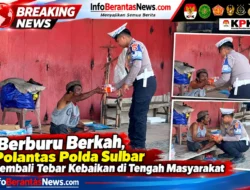 Berburu Berkah, Polantas Polda Sulbar Kembali Tebar Kebaikan di Tengah Masyarakat