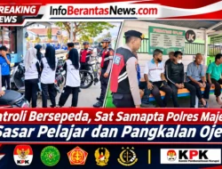 Patroli Bersepeda, Sat Samapta Polres Majene Sasar Pelajar dan Pangkalan Ojek