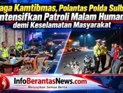 Jaga Kamtibmas, Polantas Polda Sulbar Intensifkan Patroli Malam Humanis demi Keselamatan Masyarakat