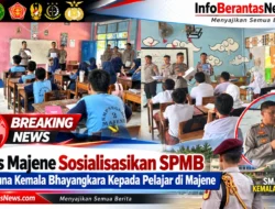 Polres Majene Sosialisasikan SPMB SMA Taruna Kemala Bhayangkara Kepada Pelajar di Majene