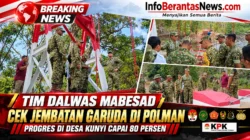 Tim Dalwas Mabesad Cek Jembatan Garuda di Polman, Progres di Desa Kunyi Capai 80 Persen