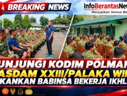 Kunjungi Kodim Polman, Kasdam XXIII/Palaka Wira Tekankan Babinsa Bekerja Ikhlas