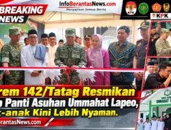 Danrem 142/Tatag Resmikan Rehab Panti Asuhan Ummahat Lapeo, Anak-anak Kini Lebih Nyaman